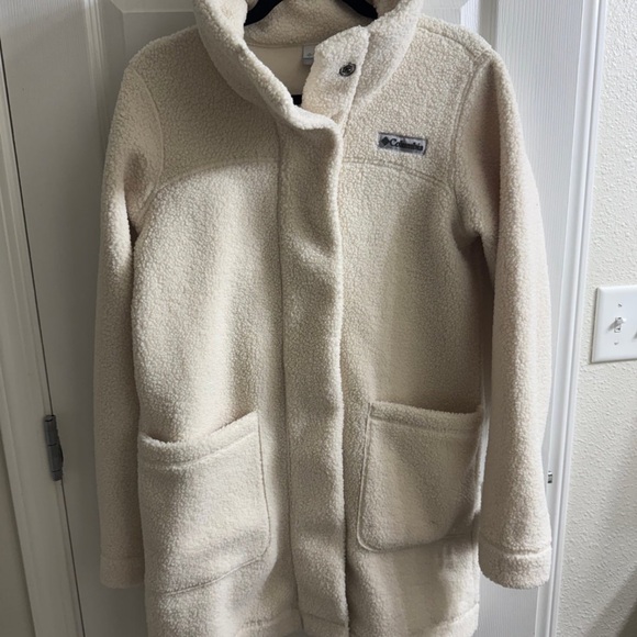 Columbia Jackets & Blazers - Columbia Cream Teddy Jacket Cozy Outerwear